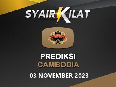 Bocoran Syair Togel Cambodia Tanggal 3 November 2023 Hari Jumat